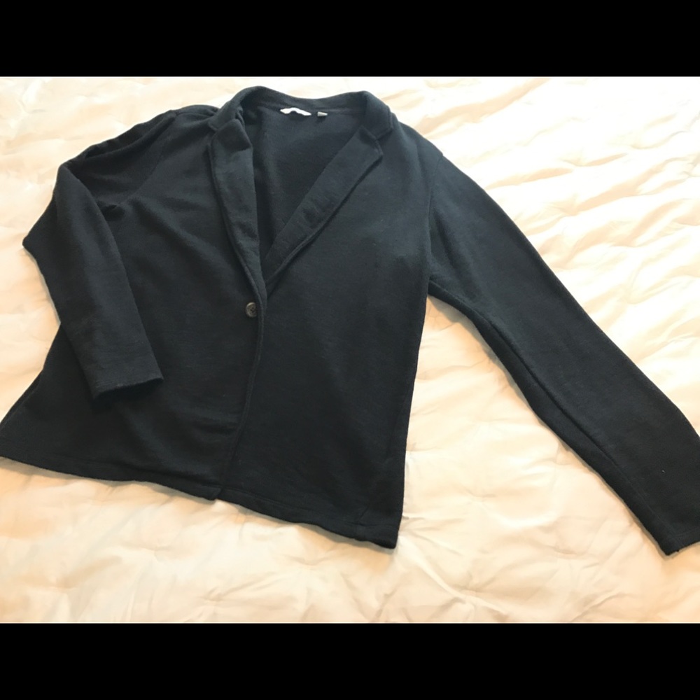 Cotton Sweater Blazer